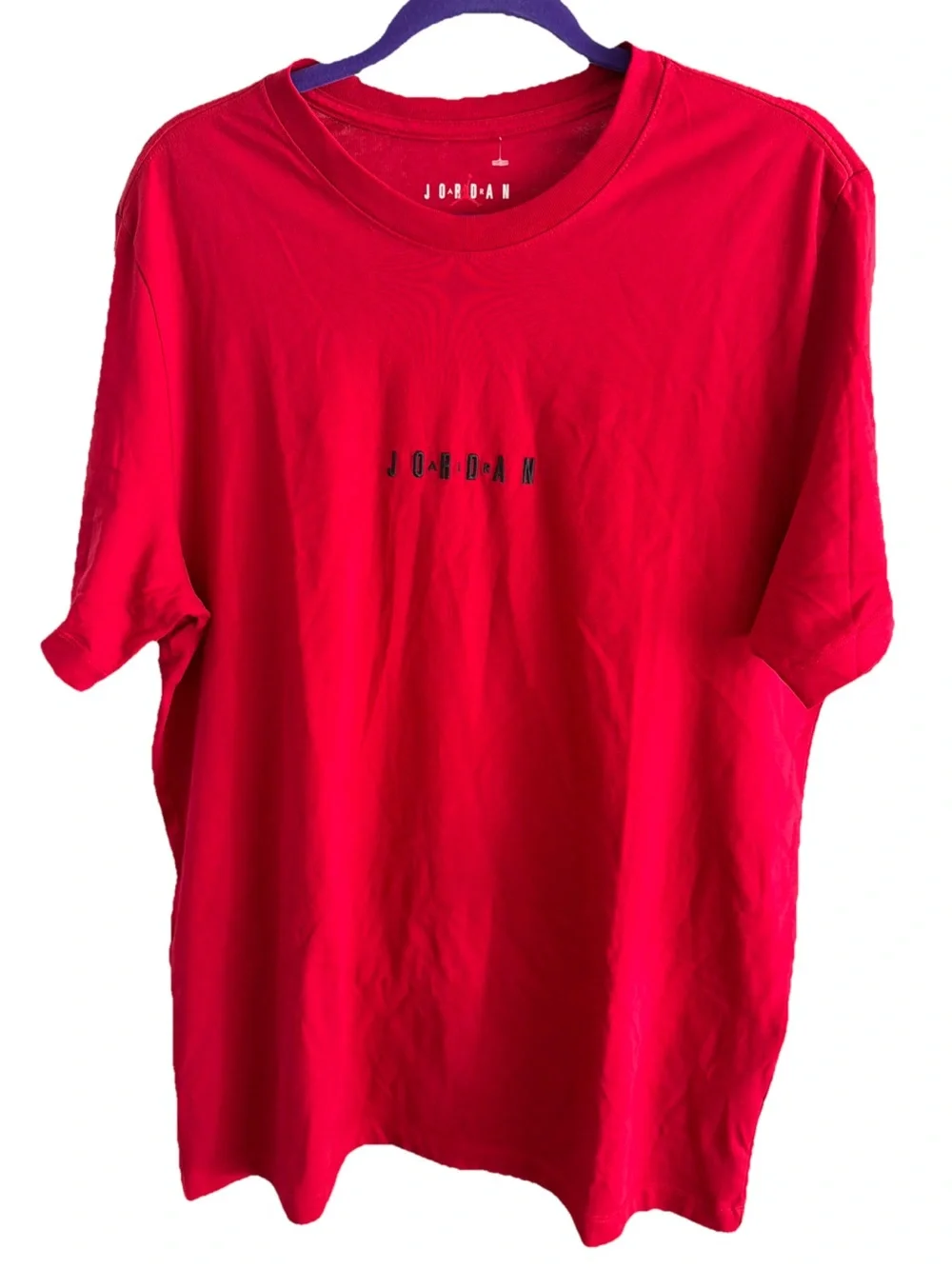 AIr Jordan Air Men’s T-Shirt, S-L Carlton Crewneck Shortest Sleeve Athletic Tee